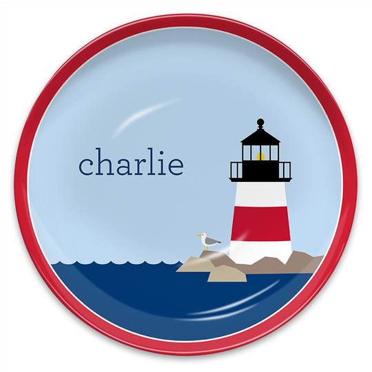 Lighthouse Melamine Plate